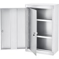 Global Industrial Stainless Steel Large Narcotics Cabinet, Double Door/Double Lock 436953SS